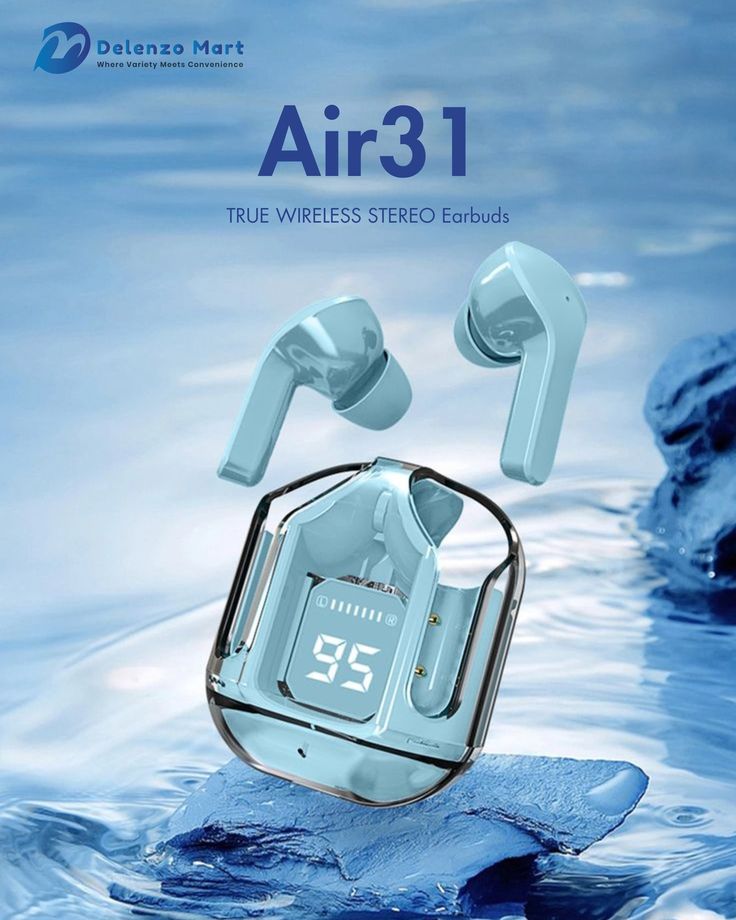 Azaadi Sale 🎧 Air 31 Wireless Earbuds | HD Sound & Noise Cancellation